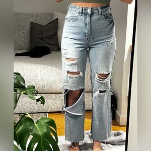 size 25 ripped jeans